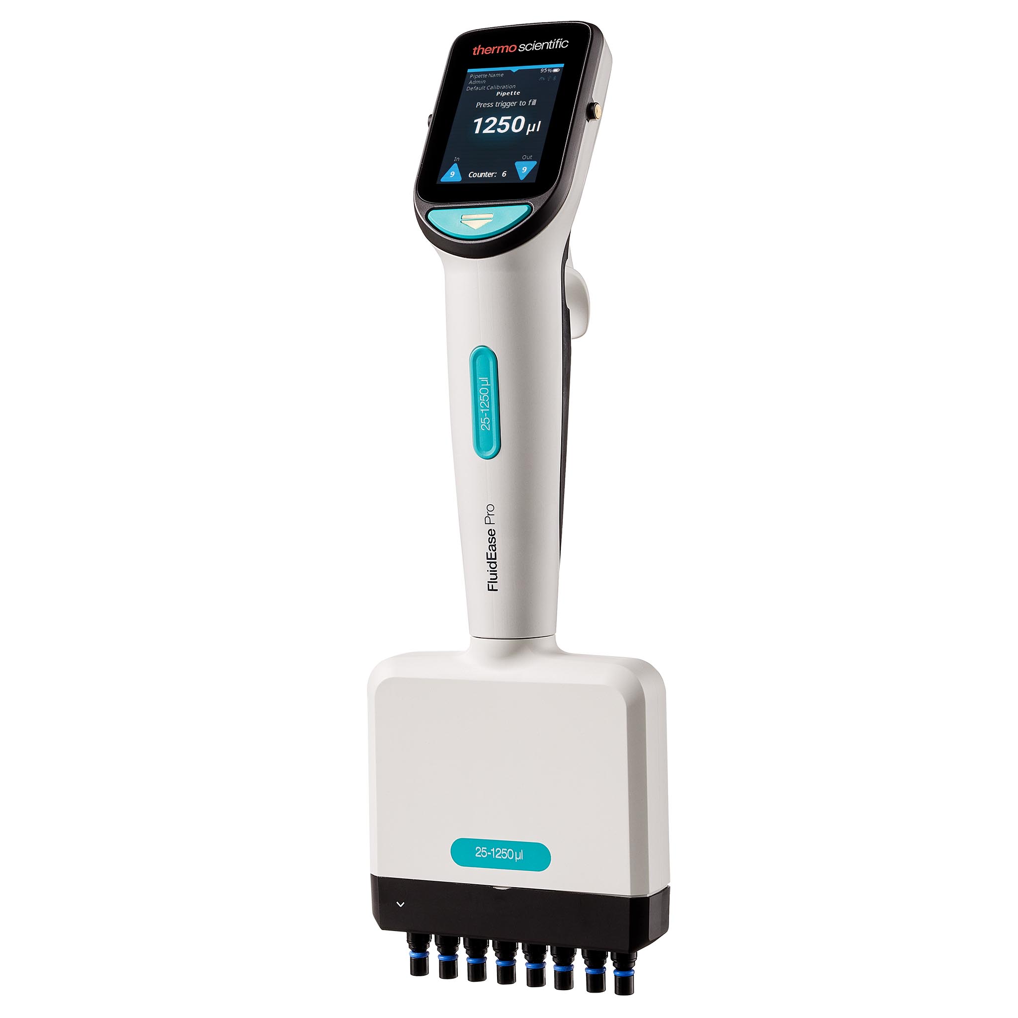 Pipeta Eletrônica FluidEase Pro ClipTip Multicanal